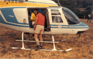 being shuttled to assignment on a search, 1980s